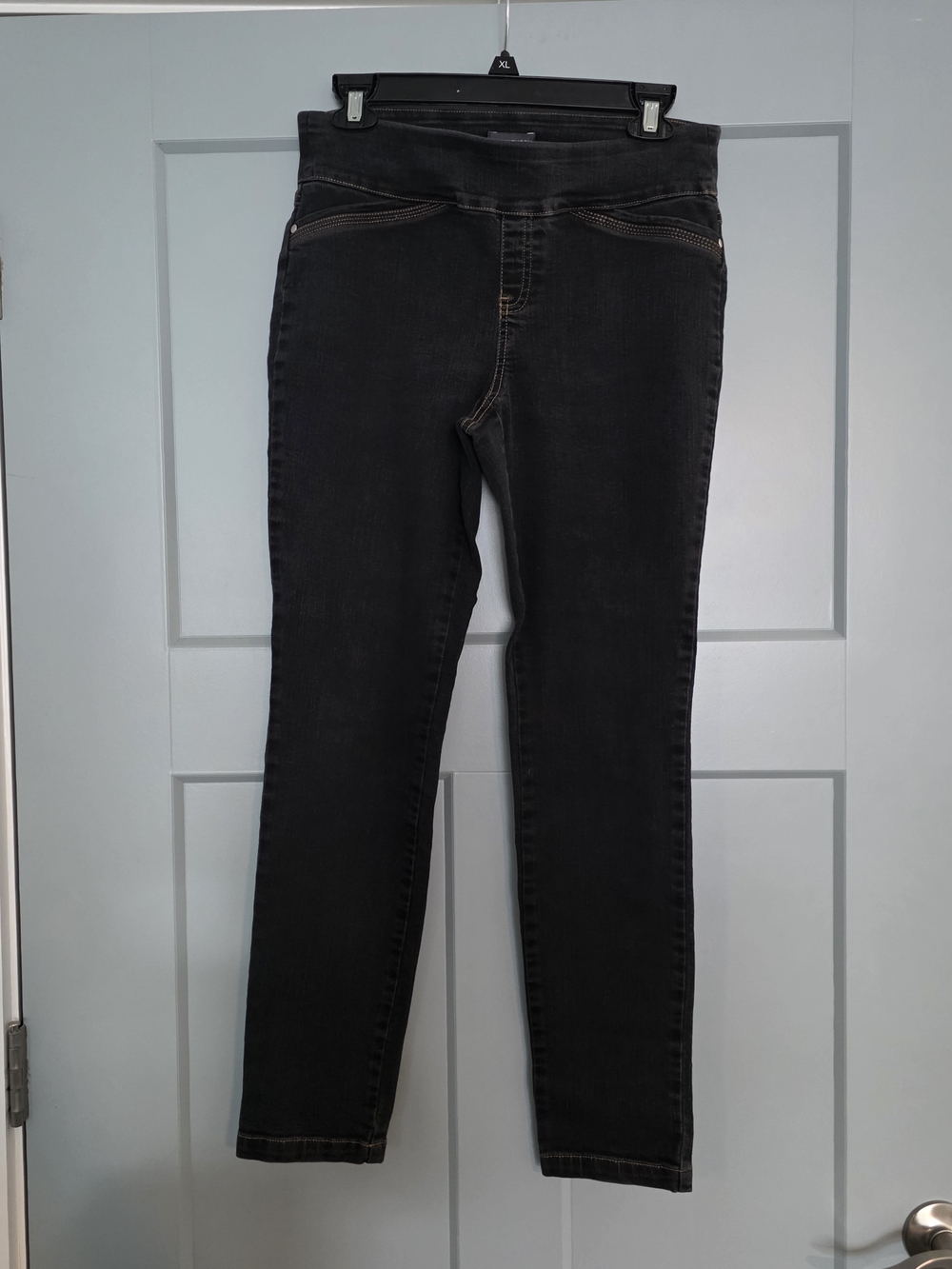 Van Heusen Womens Size 6 Stretch Jeggings Dark Wash Pull On Slim Denim Pants
